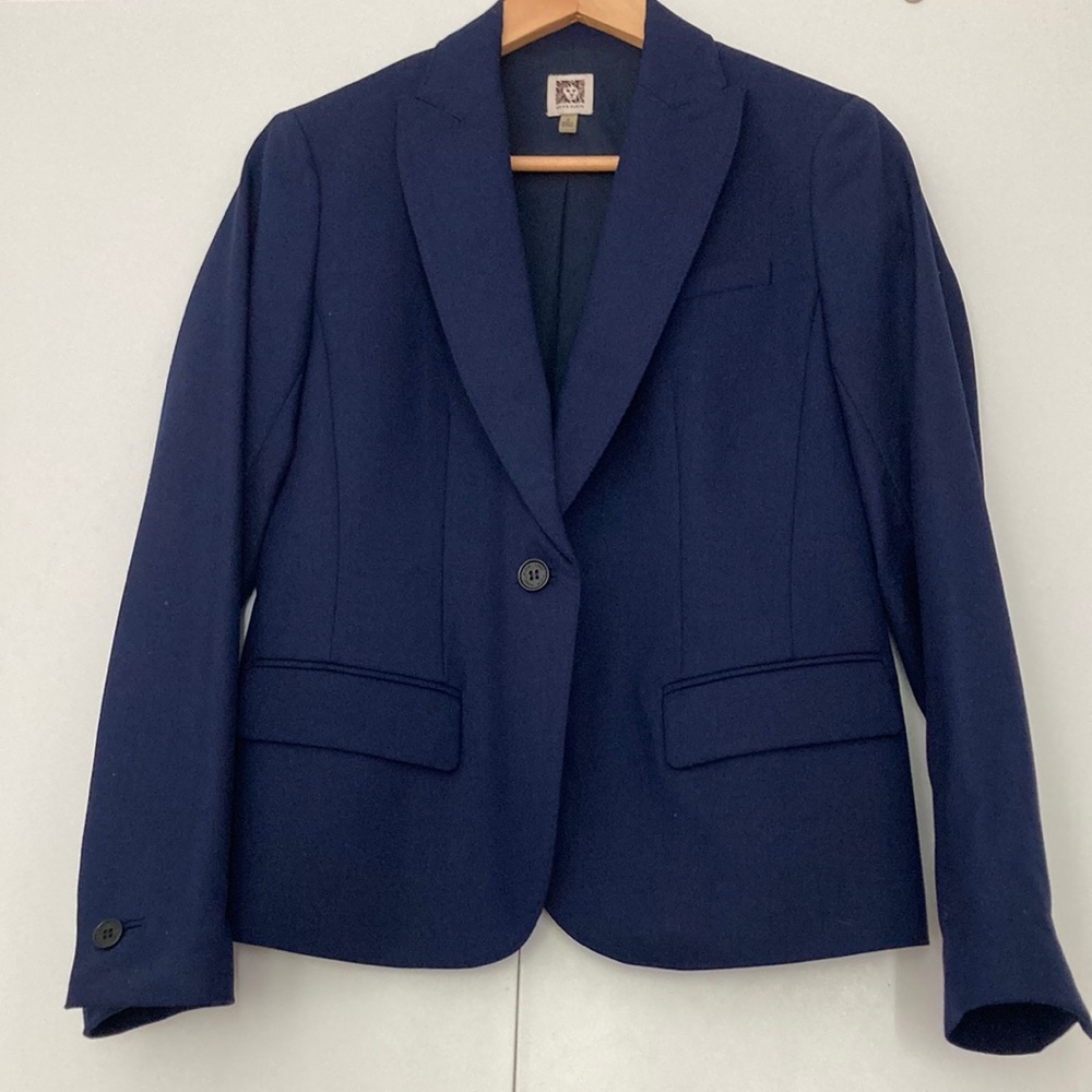 Anne Klein Jacket Dark Blue Size 4